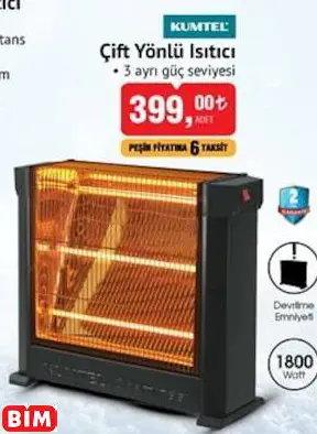 KUMTEL ÇİFT YÖNLÜ ISITICI KUMTEL ÇİFT YÖNLÜ ISITICI